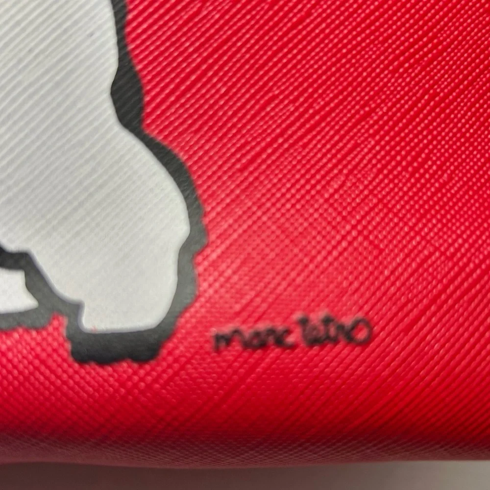 Marc Tetro Westie Terrier Red Cosmetic Bag